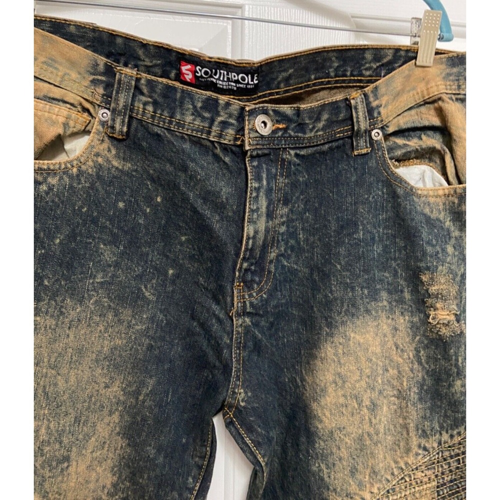 SOUTH POLE Vintage Jeans Mens Tag 36 Approx 38x33.5‎ Wide Loose Hip Hop Baggy